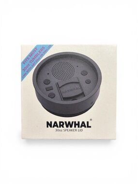 Narwhal 30oz Speaker Lid - Black Portable Bluetooth Speaker Lid